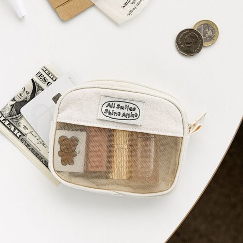 All Smiles Mesh Card Pouch