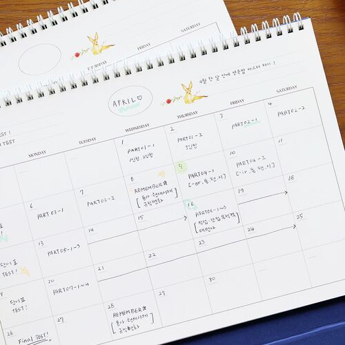 2026 Large Prince Story Desk Scheduler