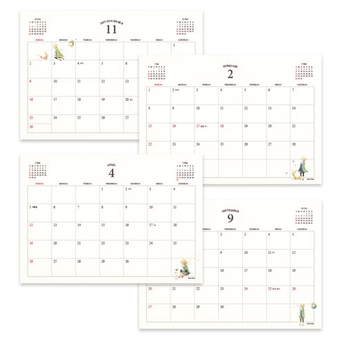 2026 Large Prince Story Desk Scheduler