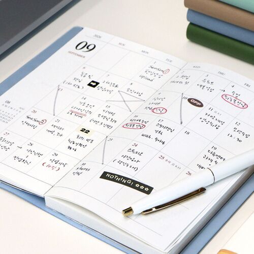 2026 Slim Official Monthly Scheduler
