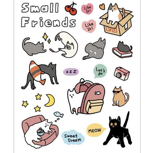 Small Friends UV Deco Sticker - Image 11