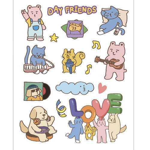 Small Friends UV Deco Sticker - Image 9