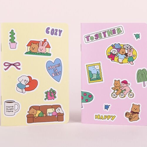 2pcs Happy Together Mini Grid Notebook - Image 7