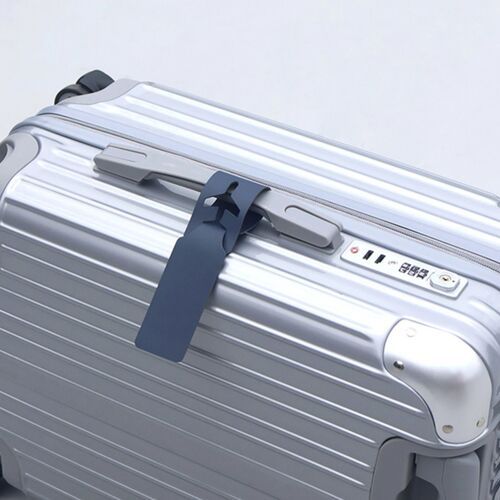 Plane Vegan Leather Luggage Tag