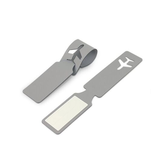Plane Vegan Leather Luggage Tag