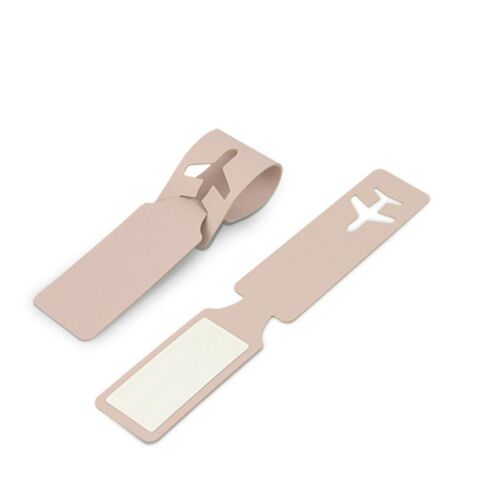 Plane Vegan Leather Luggage Tag