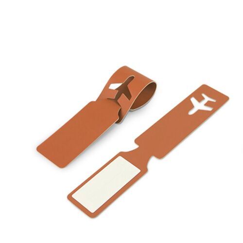 Plane Vegan Leather Luggage Tag