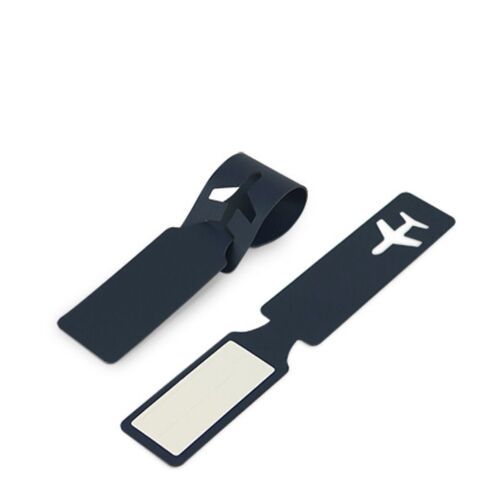 Plane Vegan Leather Luggage Tag