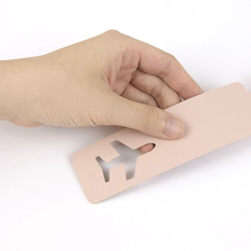 Plane Vegan Leather Luggage Tag