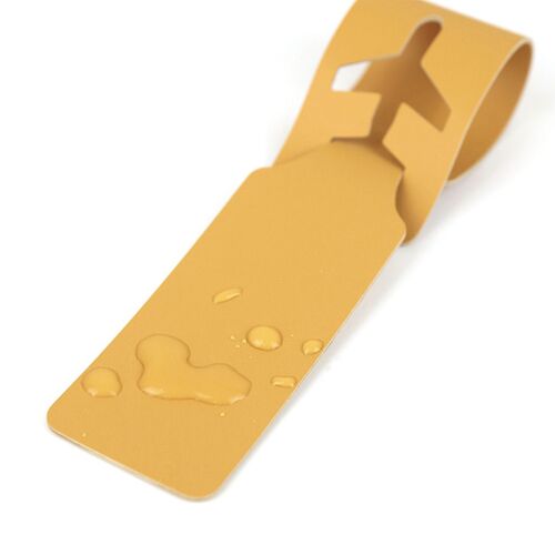 Plane Vegan Leather Luggage Tag
