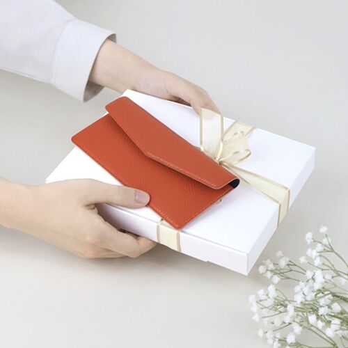 Vegan Leather Button Envelope Pouch - Image 8
