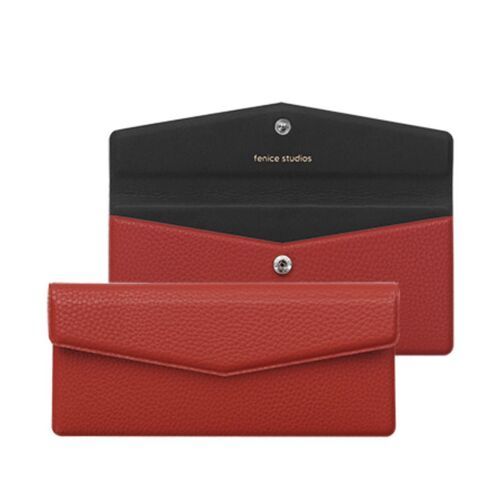 Vegan Leather Button Envelope Pouch - Image 16
