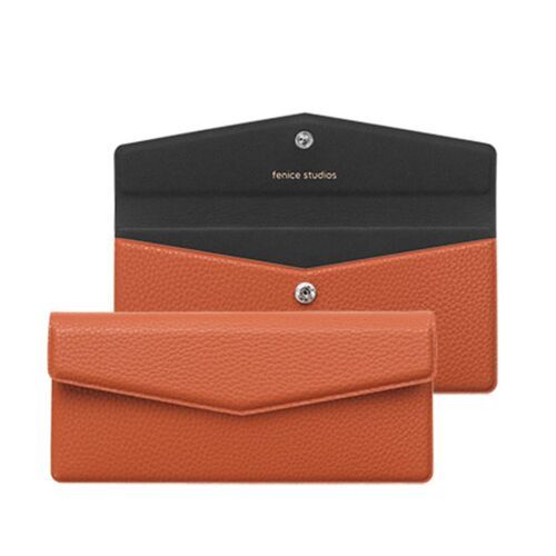 Vegan Leather Button Envelope Pouch - Image 14