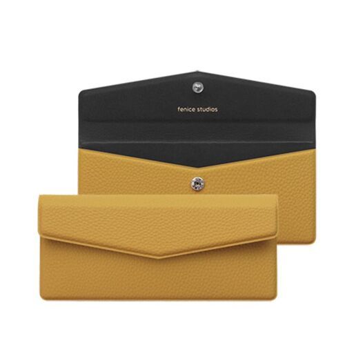Vegan Leather Button Envelope Pouch - Image 18