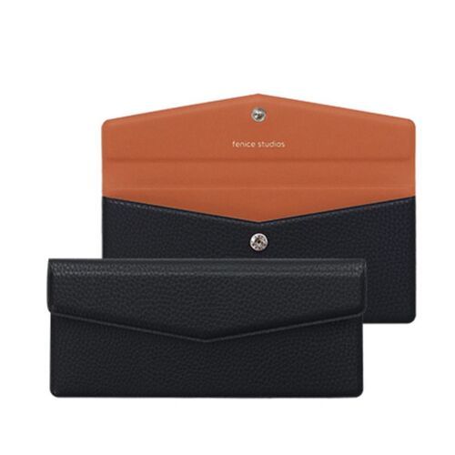 Vegan Leather Button Envelope Pouch - Image 10