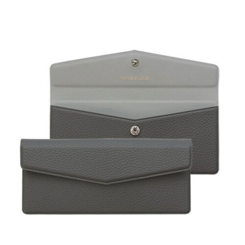 Vegan Leather Button Envelope Pouch - Image 12