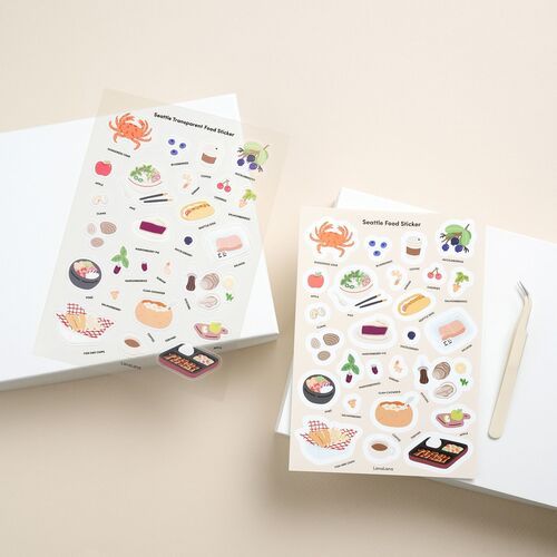 Seattle Food Deco Sticker