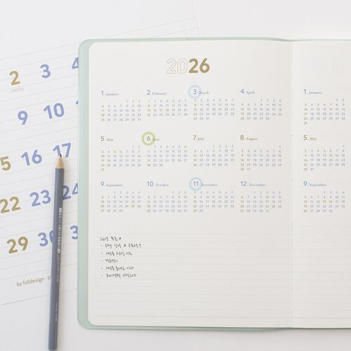 2026 B5 Slim & Wide Weekly Planner