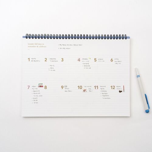 2026 Wide Basic Desk Weekly Planner