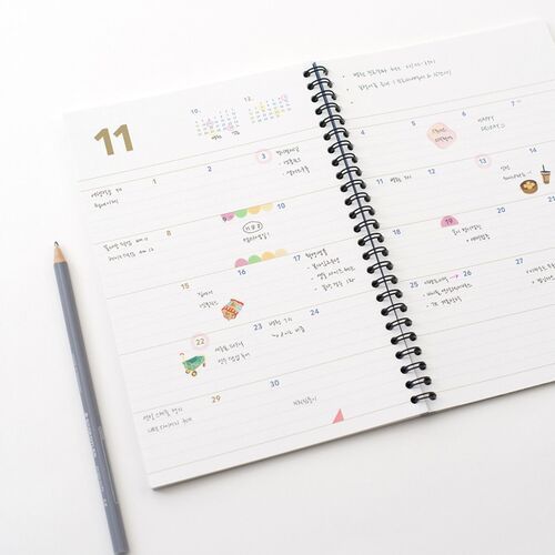 2026 Medium Spiral Basic Weekly Planner