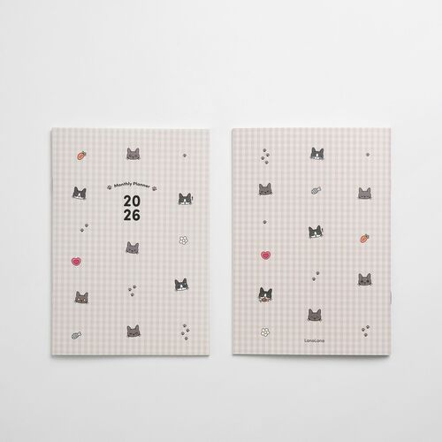 2026 Lana & Tuxedo Cat Monthly Planner - Image 3