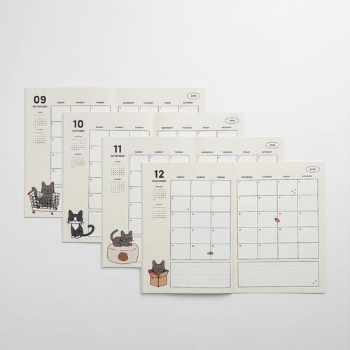2026 Lana & Tuxedo Cat Monthly Planner - Image 8