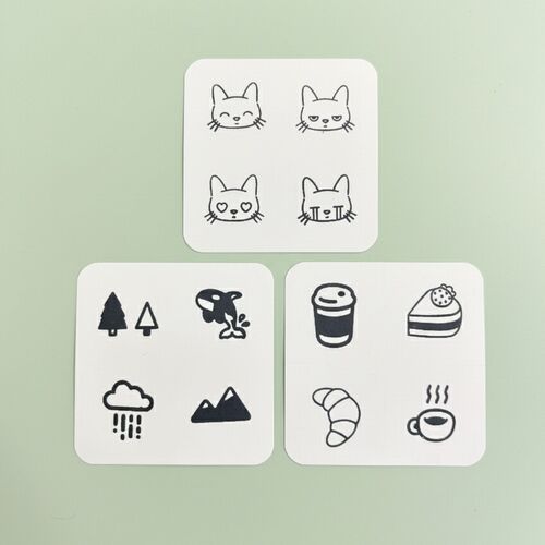 4pcs Self-inking Stamp Set - Image 9