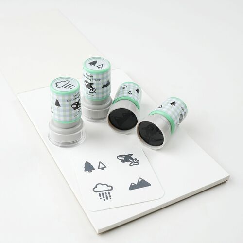 4pcs Self-inking Stamp Set - Image 11