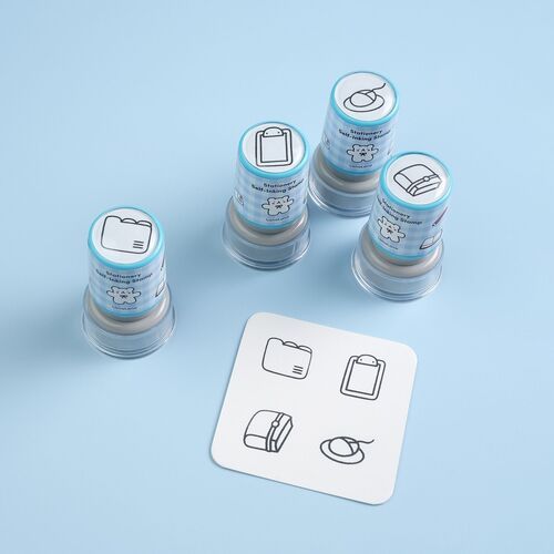 4pcs Self-inking Stamp Set - Image 4