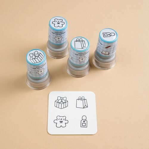 4pcs Self-inking Stamp Set - Image 7