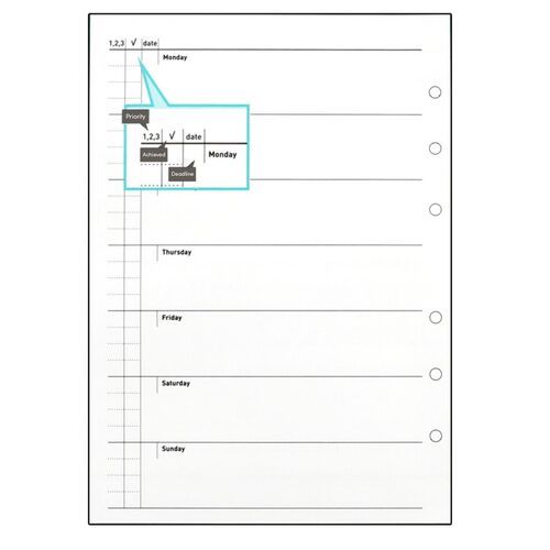 Classic 6 Ring A5 Planner Refill - Image 2