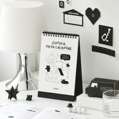 2026 Doodle Desk Calendar