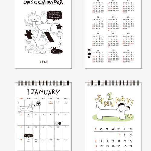 2026 Doodle Desk Calendar - Image 8