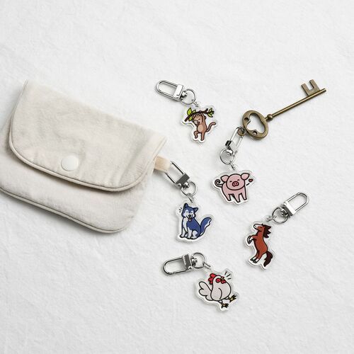 Animal Acrylic Key Ring v2 - Image 3
