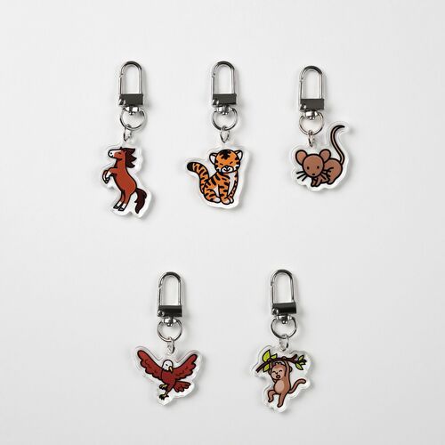 Animal Acrylic Key Ring v2 - Image 5