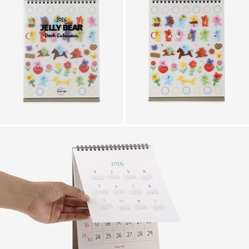 2026 Jelly Bear Standing Calendar - Image 11