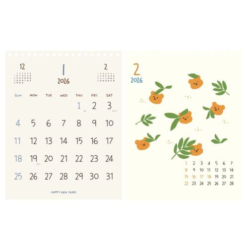 2026 Jelly Bear Standing Calendar - Image 10