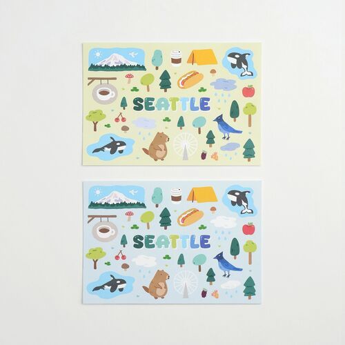 8pcs Seattle Postcard Set - Image 7
