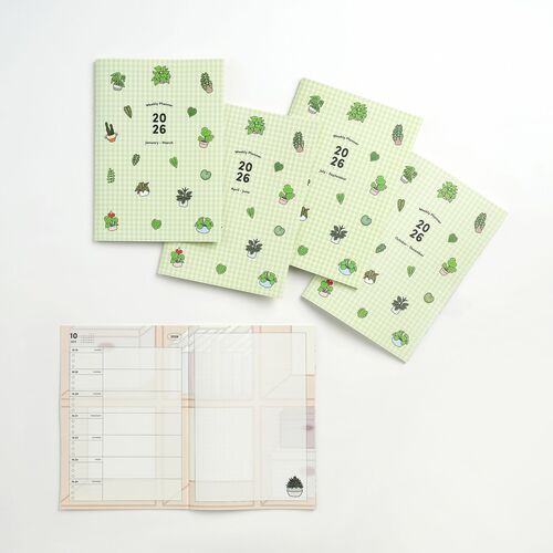 2026 Houseplant Quarterly Weekly Planner