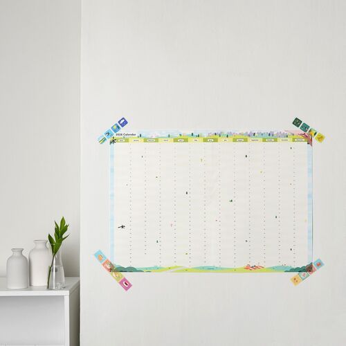 2026 Seattle Yearly Calendar Poster