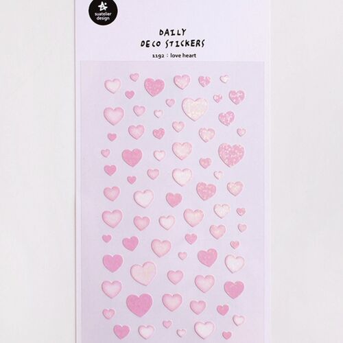 Love Heart Hologram Deco Sticker - Image 8