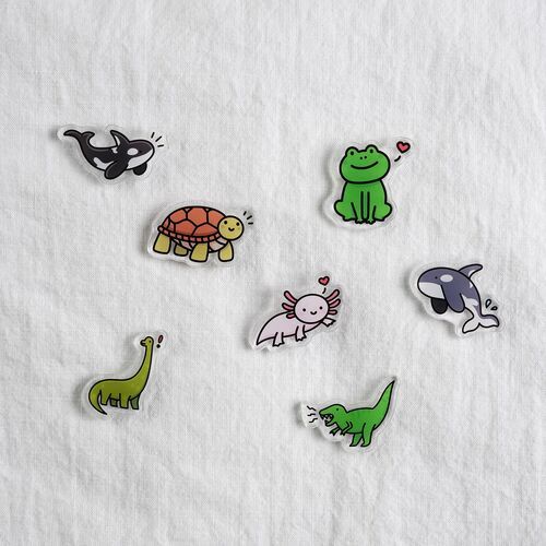 Animal Acrylic Pin Badge - Image 3