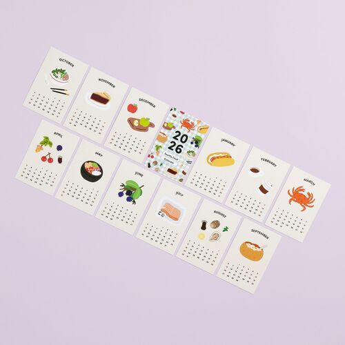 2026 Seattle Mini Calendar Sheets