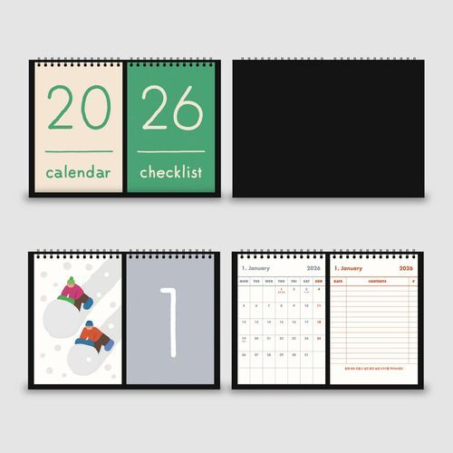 2026 Dual Desk Checklist Calendar - Image 9