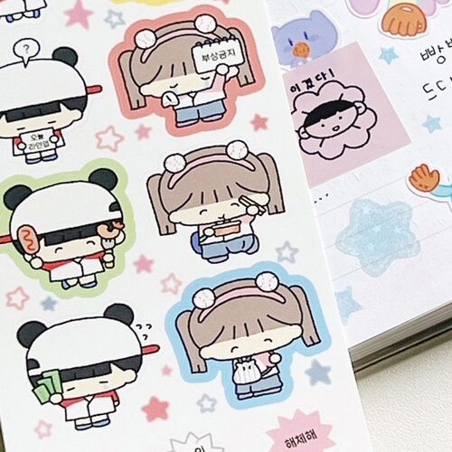Kawaii Baseball Girls Sticker - Image 2