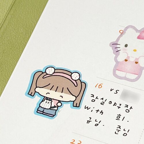 Kawaii Baseball Girls Sticker - Image 5