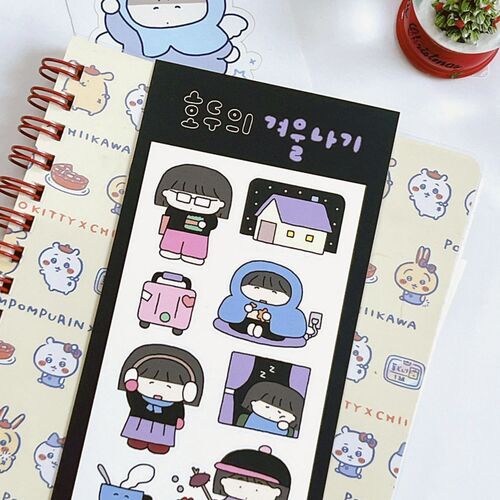 Dino & Hodu Winter Story Sticker - Image 5