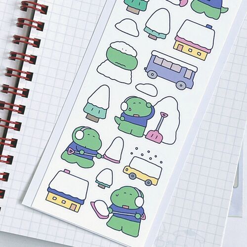 Dino & Hodu Winter Story Sticker - Image 8