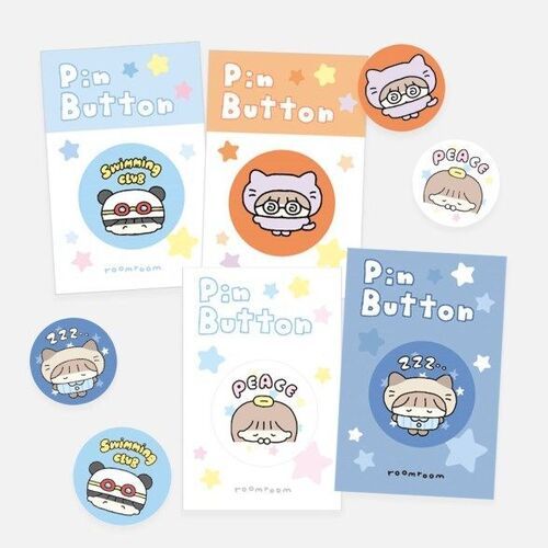 Hodu Girl Button Pin v1 - Image 4