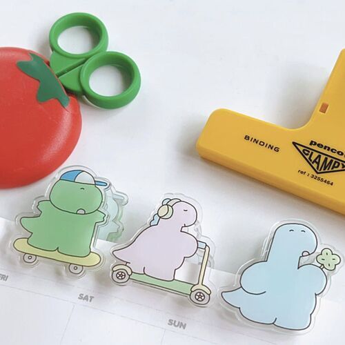 Dino Acrylic Binder Clip
